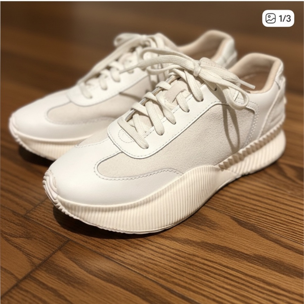 Sorel Ona Blvd Classic Waterproof Shoes Sea Salt NL5108-125 Women's US 8 EUC